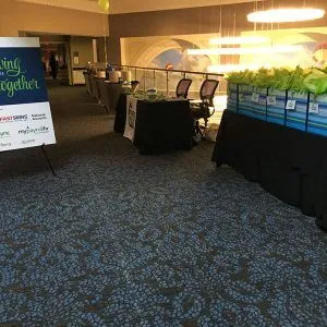 An event hall setup